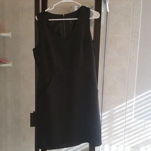 Black dress with silver lines
